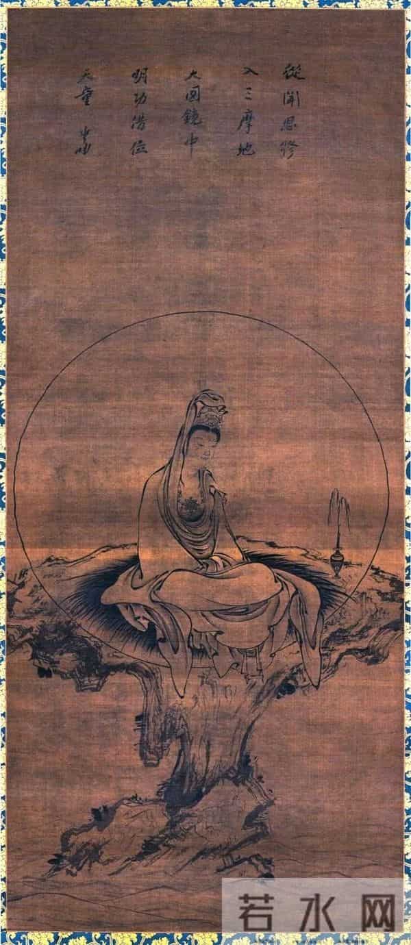 千江有水千江月，世界各大博物馆收藏的水月观音画像