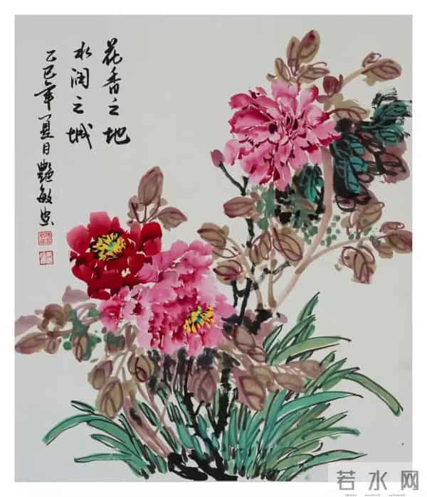 山东画家陈艳敏的牡丹情恋