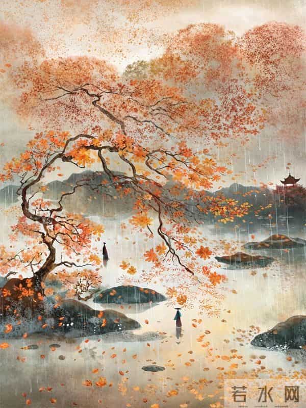 桃源定在深处，涧水浮来落花。25句人间绝艳诗词，读之令人忘俗