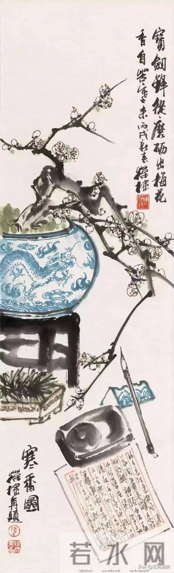 不愧是王雪涛的得意弟子，陈葆棣的花鸟差点儿撵上师父！