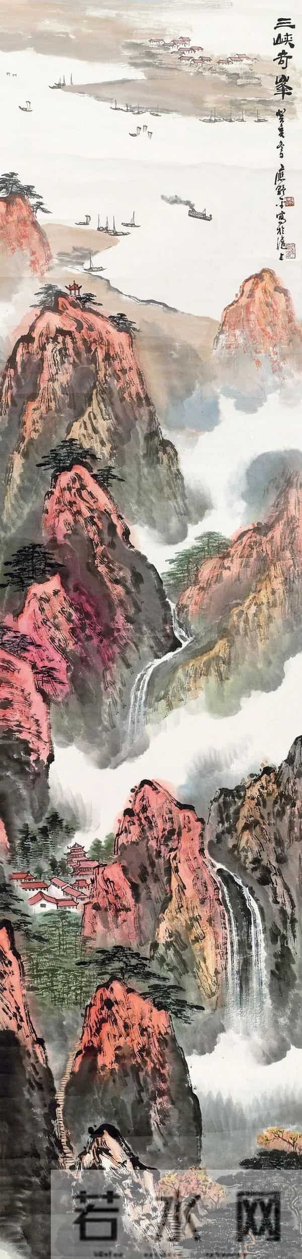 他寄情於纸墨，为画山水画，亲自遍访祖国江河山川