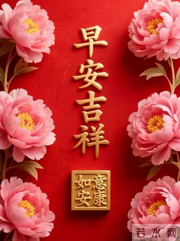 早安吉祥，新的一天好运相伴，十全十美，幸福安康