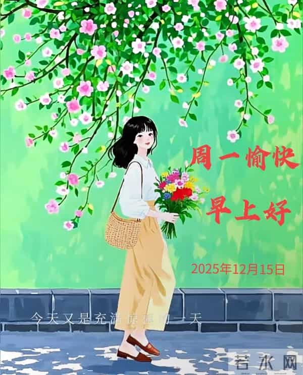 2025年12月15日早上好 早安周一愉快 早安精美美图温馨祝福语 早上好