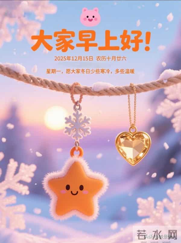 2025.12.15号周一早安祝福美图