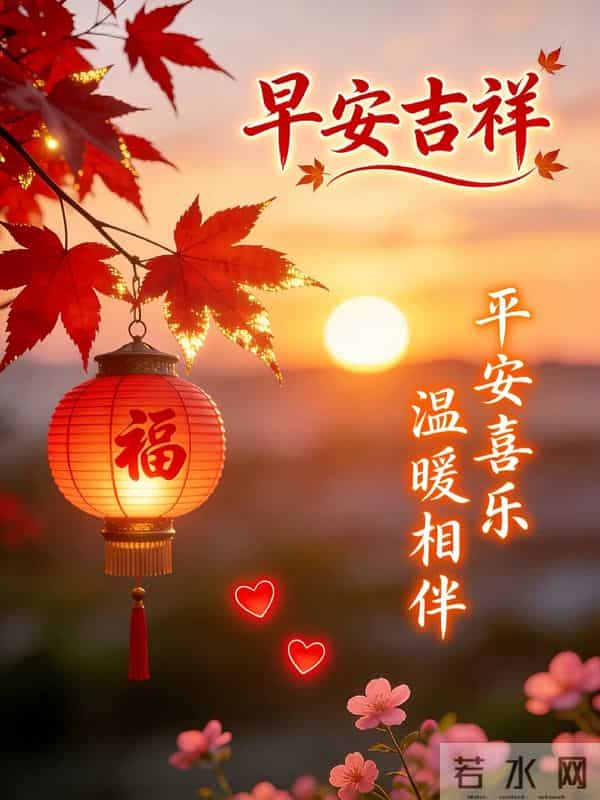 周二早安图片-盼你时时怀暖意，一路花开向朝阳！