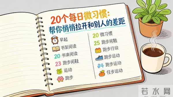 每天坚持这20件小事，慢慢活成自己想要的样子，值得收藏