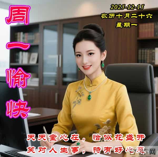 周一早安图片-笑口常开,童心不老,永远年轻