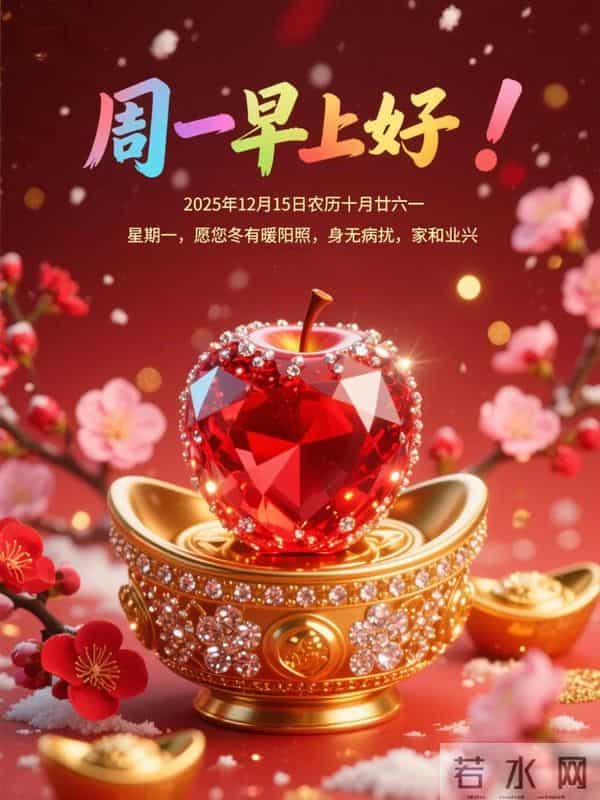 12月15日早安，每天换词问声好，活跃心情健大脑，快快乐乐永不老