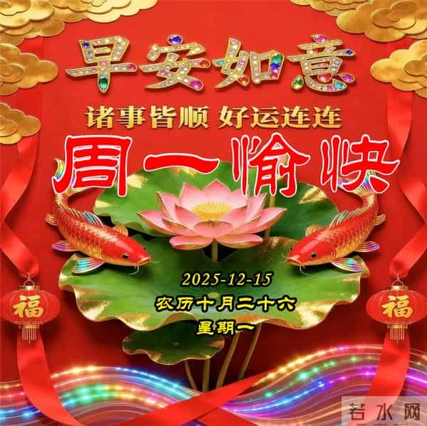 周一早安-真情在联系中相守，安康在笑声中拥有