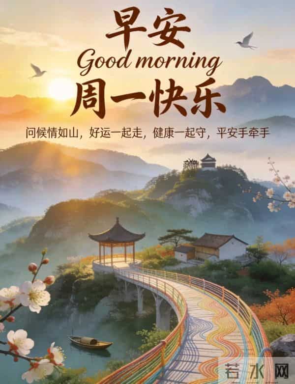 2025.12.15 冬天周一早上好!最新精美周一早安愉快温馨祝福图片