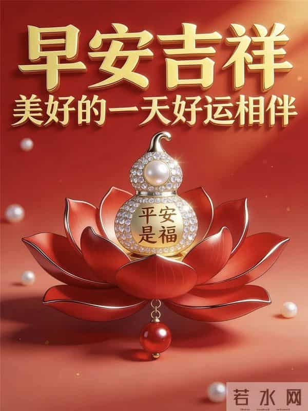 早安吉祥，新的一天好运相伴，十全十美，幸福安康