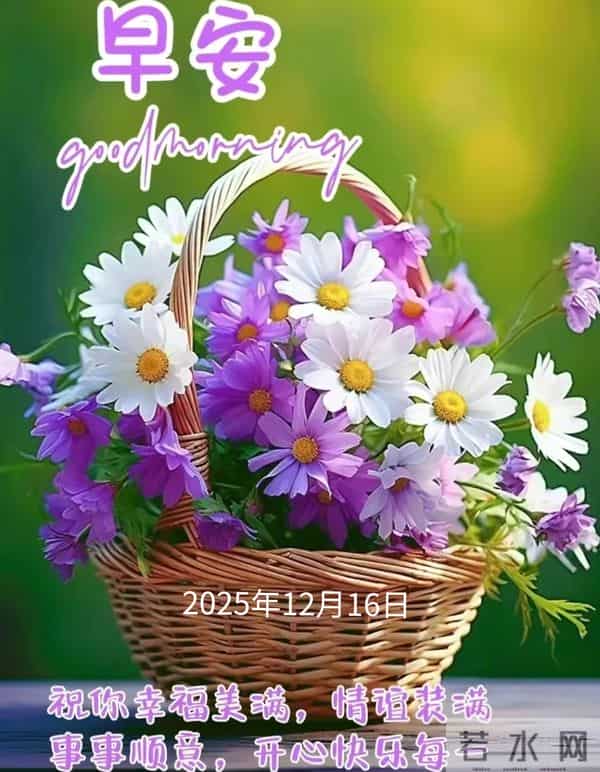 2025年12月16日早上好 早安精美美图温馨祝福语 早安周二愉快 早上好
