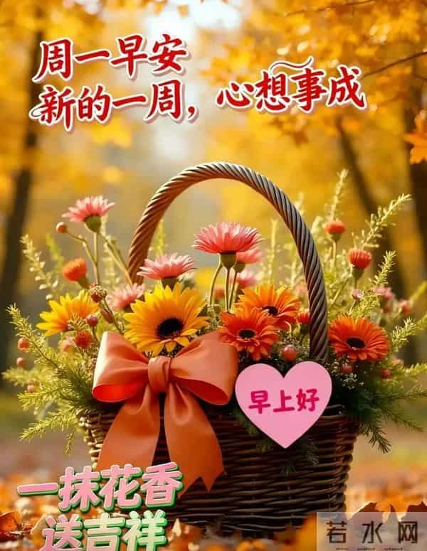 2025.12.15冬天周一早安愉快！最新精美周一早上好温馨祝福语图片