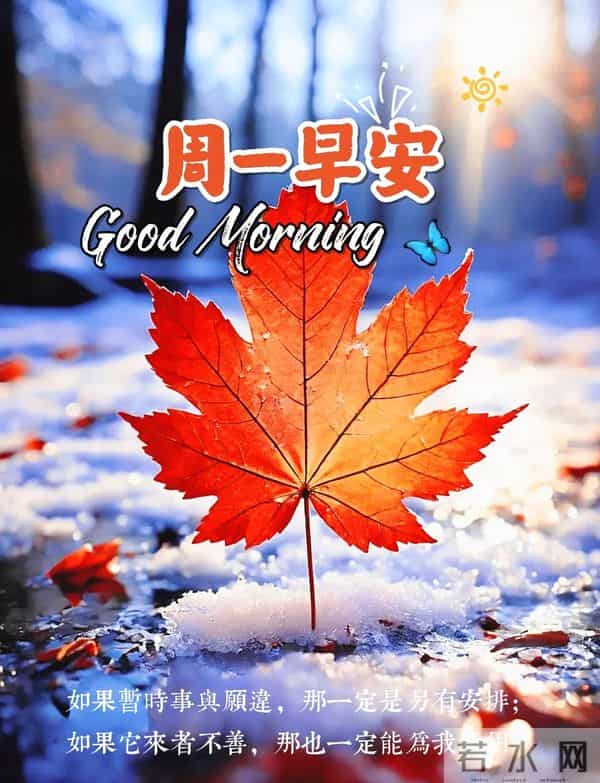 2025.12.15 冬天周一早上好!最新精美周一早安愉快温馨祝福图片