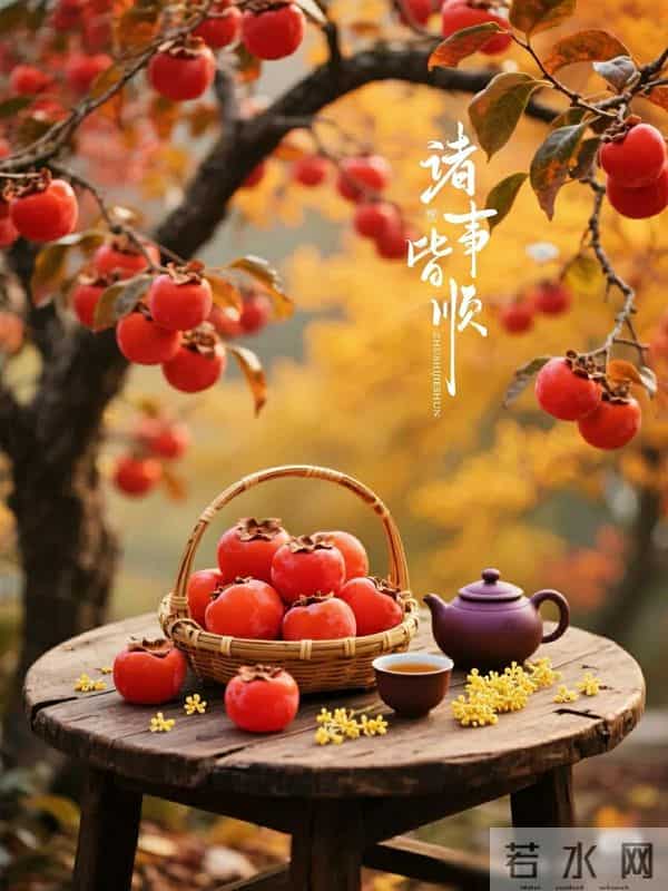 早上好早安祝福美图-冬藏福气，岁有余庆