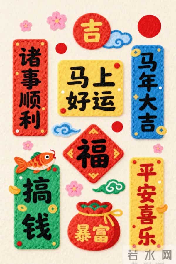 2026新年春节美好祝福语！愿我们一切都顺利！常安乐 喜常在！