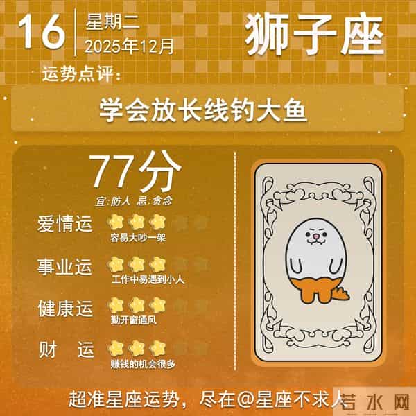 2025年12月16日十二星座运势