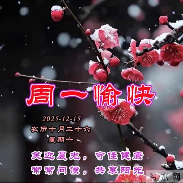 2025.12.15周一早安图片-祝你早安多吉祥,福气洒满整个群