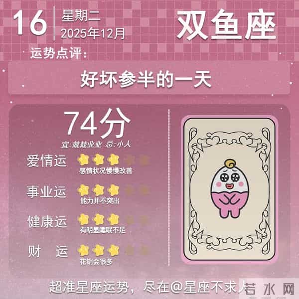 2025年12月16日十二星座运势