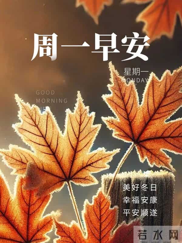 2025.12.15 冬天周一早上好!最新精美周一早安愉快温馨祝福图片