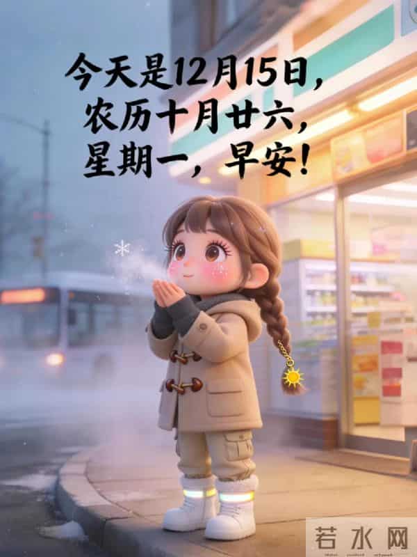 12月15日早安，每天换词问声好，活跃心情健大脑，快快乐乐永不老