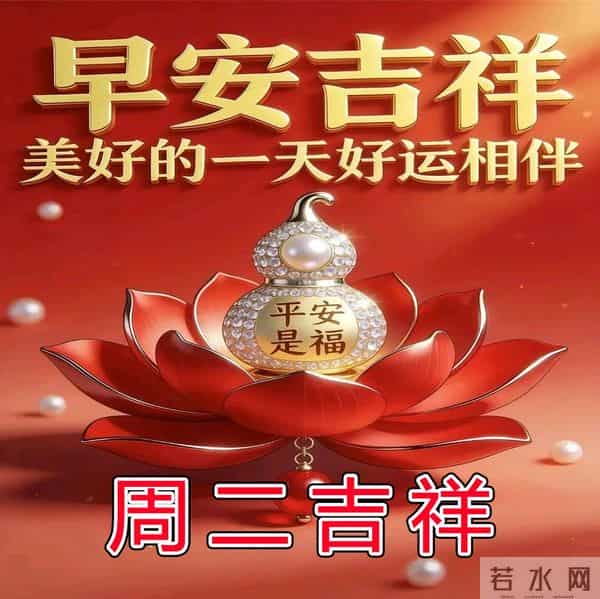 周二早安问候美图-健康是一生的期盼,开心是永远的伙伴