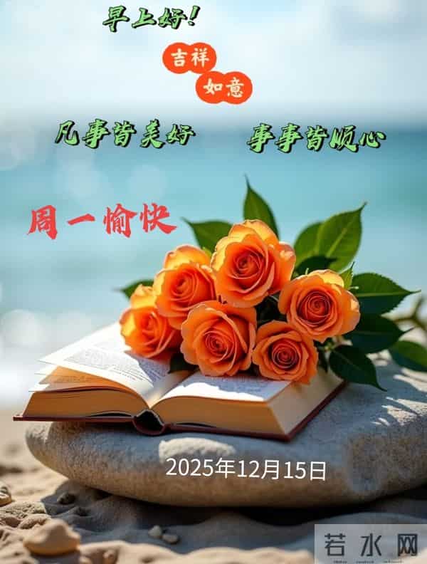 2025年12月15日早上好 早安周一愉快 早安精美美图温馨祝福语 早上好