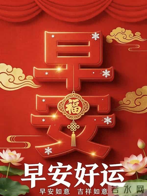 早安吉祥，新的一天好运相伴，十全十美，幸福安康
