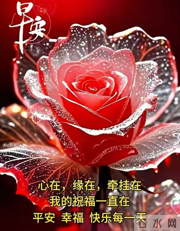 周二早安图片-盼你时时怀暖意，一路花开向朝阳！