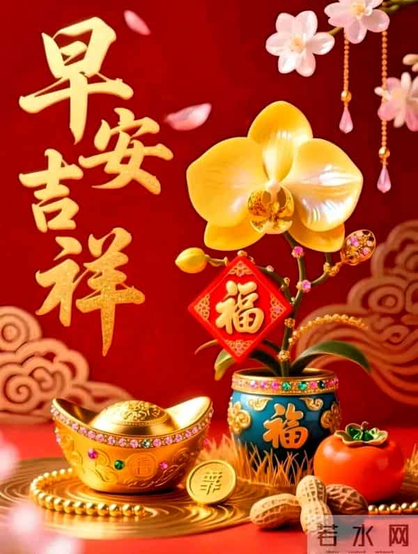 农历十月廿六早安祝福，愿六六大顺财运旺，事事顺心皆如愿