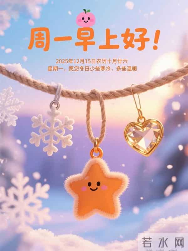 12月15日早安，每天换词问声好，活跃心情健大脑，快快乐乐永不老