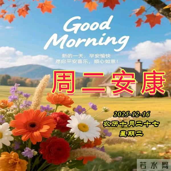 周二早安美图-一字一句总关情，一朝一夕皆圆满。