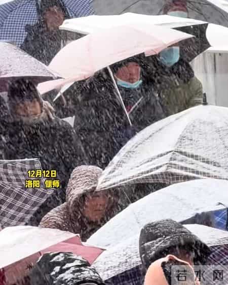 河南大雪中，演员卖力开唱台下无人离场，这场豫剧舞台登上了《人民日报》