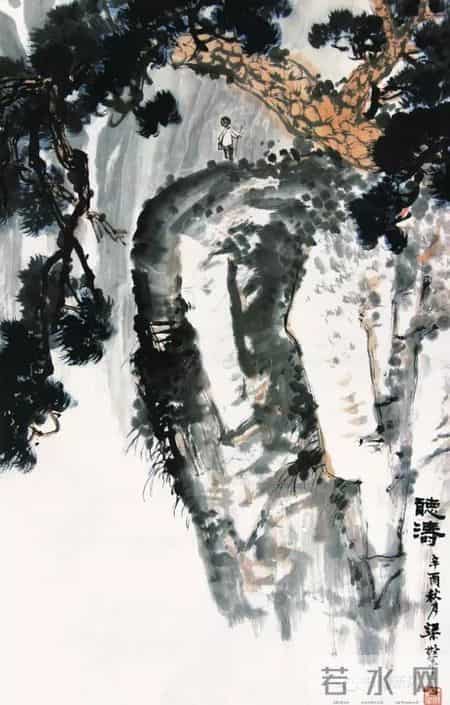 这20幅山水，构图奇险，震撼心灵！