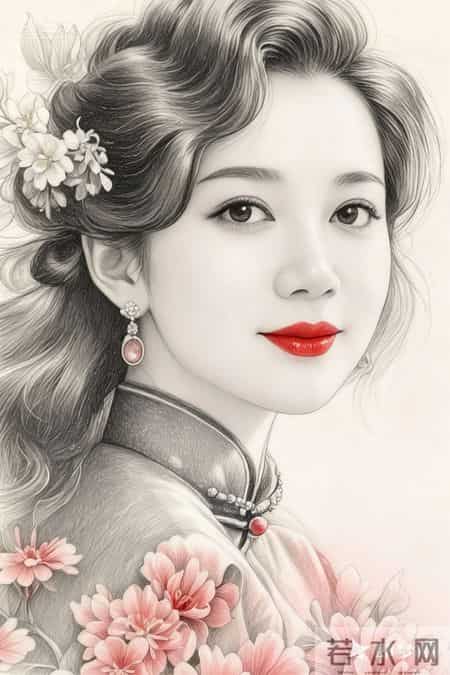 鬓边簪花，眉点朱砂，一袭旗袍，藏尽东方风华