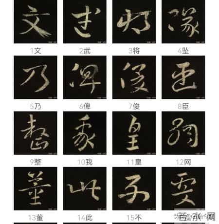 神品！章草之冠《文武帖》单字放大欣赏：笔笔都是古雅风骨！