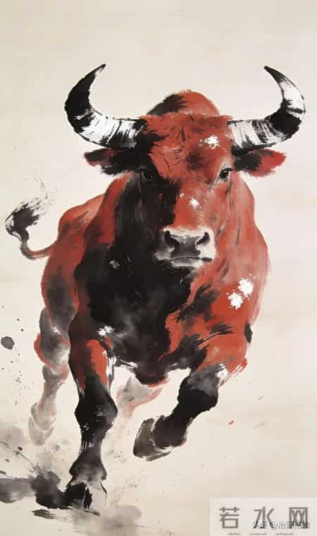 红色奔腾，是生命不熄的火焰，牛气冲天，是大地深处的惊雷。