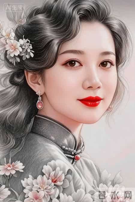 鬓边簪花，眉点朱砂，一袭旗袍，藏尽东方风华