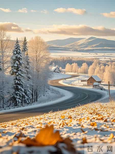 清代诗人笔下的经典冬日小诗，万峰寒翠里，一点夕阳红。