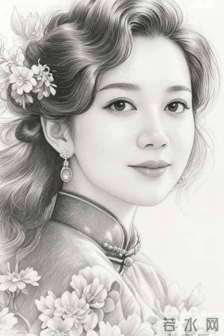 鬓边簪花，眉点朱砂，一袭旗袍，藏尽东方风华