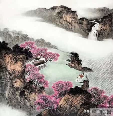 收集的40幅有意境的山水，供各位画友赏临