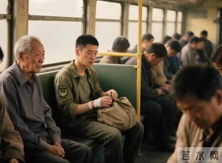 28岁退伍兵没给69岁大爷让座，全车人唾骂，他拿出一布包众人傻眼