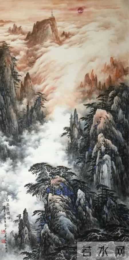 收集的40幅有意境的山水，供各位画友赏临