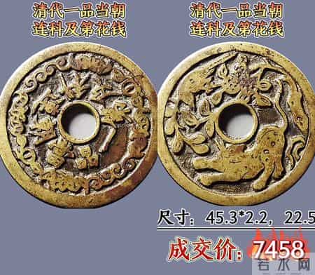 近期各朝代花钱拍卖成交价格前23名