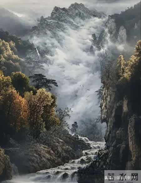 收集的40幅有意境的山水，供各位画友赏临