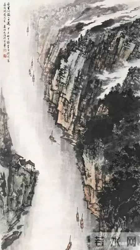 这20幅山水，构图奇险，震撼心灵！