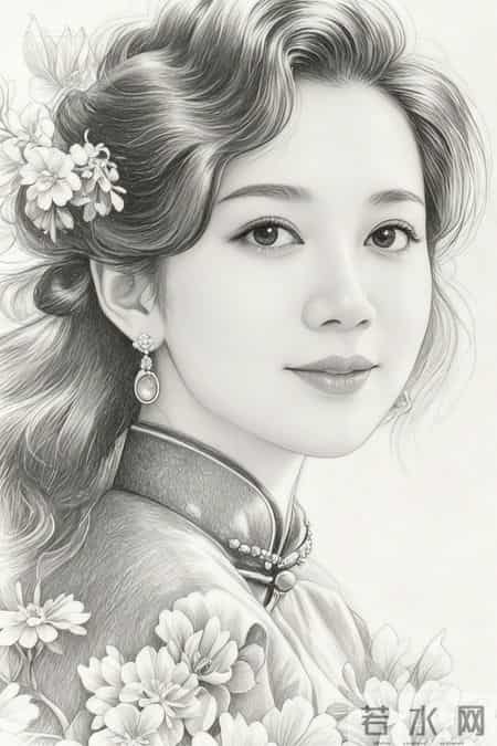 鬓边簪花，眉点朱砂，一袭旗袍，藏尽东方风华