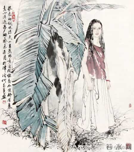 23岁何家英第一幅全国获奖国画，浪漫方式展现工业题材，非工笔画