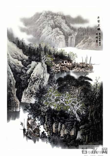 收集的40幅有意境的山水，供各位画友赏临