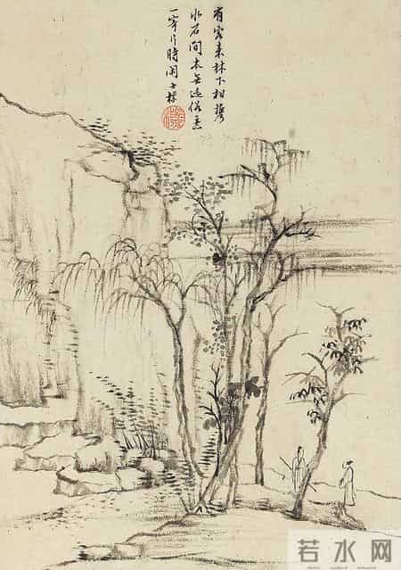 你会画树吗,如果不会可以跟他们学